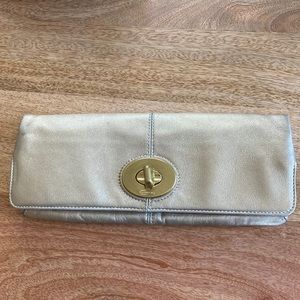 Coach Gold Clutch